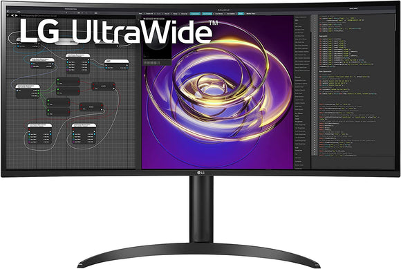 LG UltraWide 34WP85C-B 34 Inch 5ms 60Hz QHD Curved Monitor, USB Type C, Black