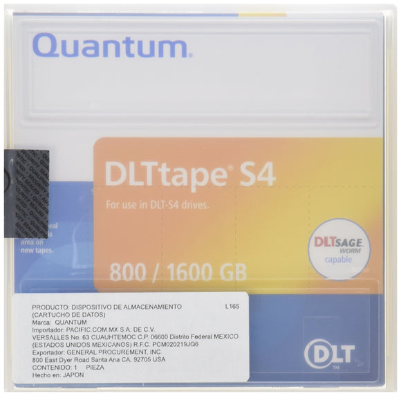 Quantum Data Cartridge, Dlttape S4, Warranty Mw