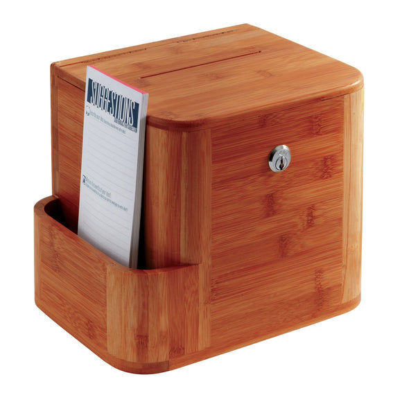 Safco Products Products Bamboo Suggestion Box, Cherry (44237CY)