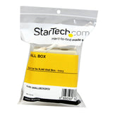 StarTech.com WALLBOX2KIV Dual Cat 5e RJ45 Wall Box (Ivory)