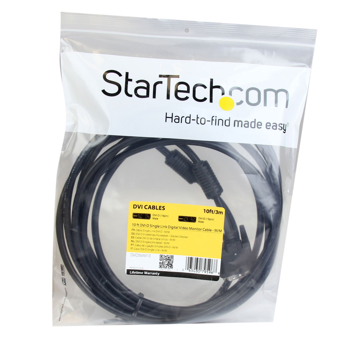 Startech DVIDSmm10 10-Feet Dvi-D Single Link Digital Video Monitor Cable-M/M