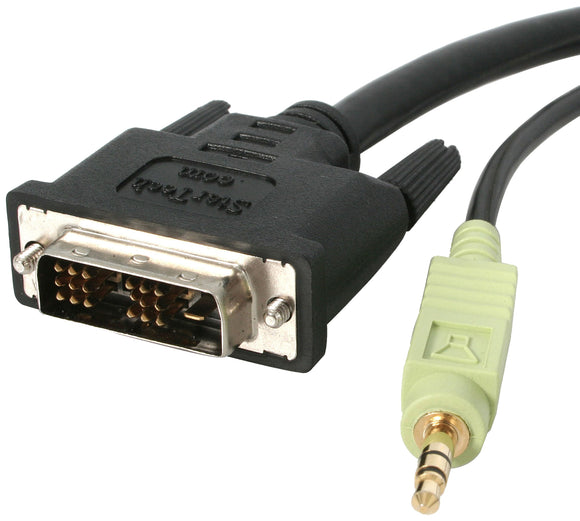 StarTech.com DVIDSMM6A DVI-D Single Link Digital Video Monitor Cable with Audio - M/M, 6-Feet