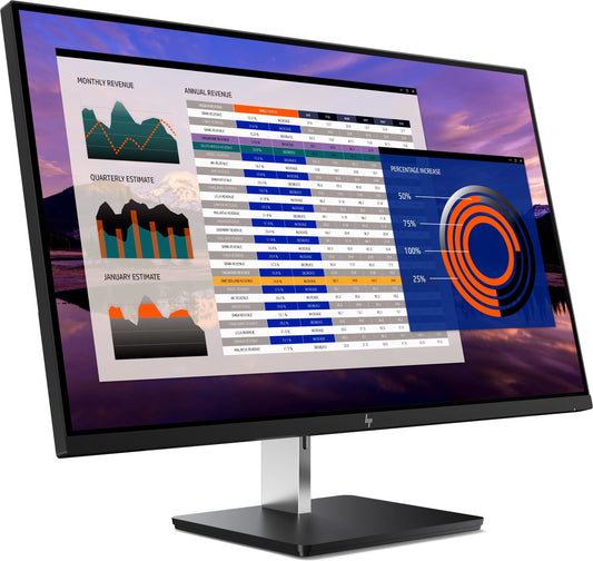 HP EliteDisplay LED-Backlit LCD Monitor 27" Black/Silver (2PD37A8#ABA)
