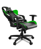 AROZZI Verona Pro V2 Premium Racing Style Gaming Chair with High Backrest, Recliner, Swivel, Tilt, Rocker and Seat Height Adjustment, Lumbar and Headrest Pillows Included, Green