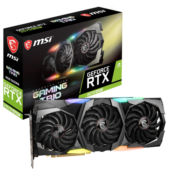 MSI Gaming GeForce RTX 2070 Super 8GB GDRR6 256-bit HDMI/DP NVLink Tri-Frozr Turing Architecture Overclocked Graphics Card (RTX 2070 Super Gaming Trio)