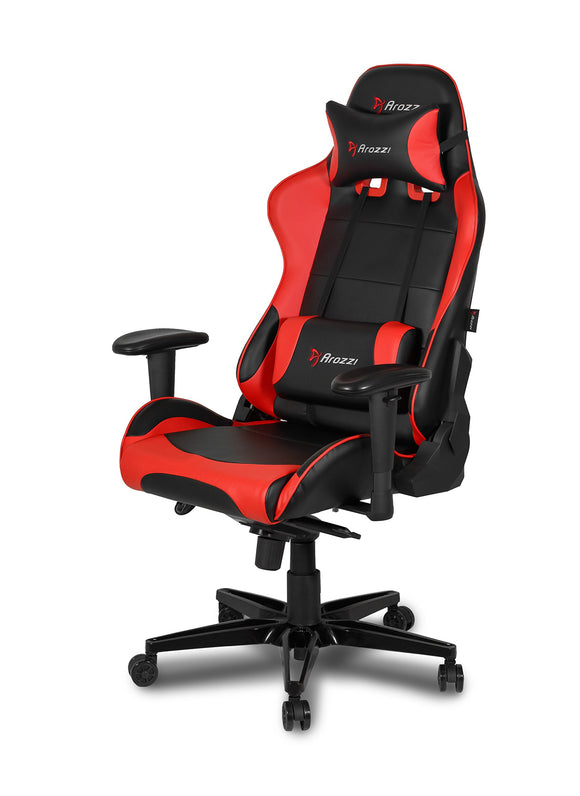 AROZZI Verona-XLPLUS-RED Verona XL+ Extra-Wide Premium Racing Style Gaming Chair with High Backrest, Red