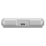 LaCie Mobile Drive 5TB External Hard Drive Portable HDD - Moon Silver USB-C USB 3.0 Thunderbolt 3, for Mac and PC Desktop, 1 Month Adobe CC (STHG5000400)