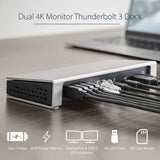 StarTech.com Dual 4K Monitor Thunderbolt 3 Dock with DisplayPort & USB C - Mac & Windows - 85W PD Docking Station (TB3DOCK2DPPD)