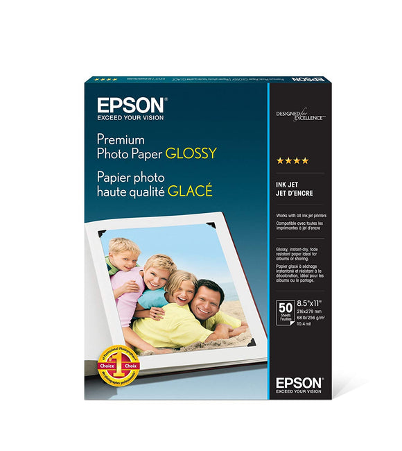 Glossy Premium Photo Paper - 8.5x11 inch