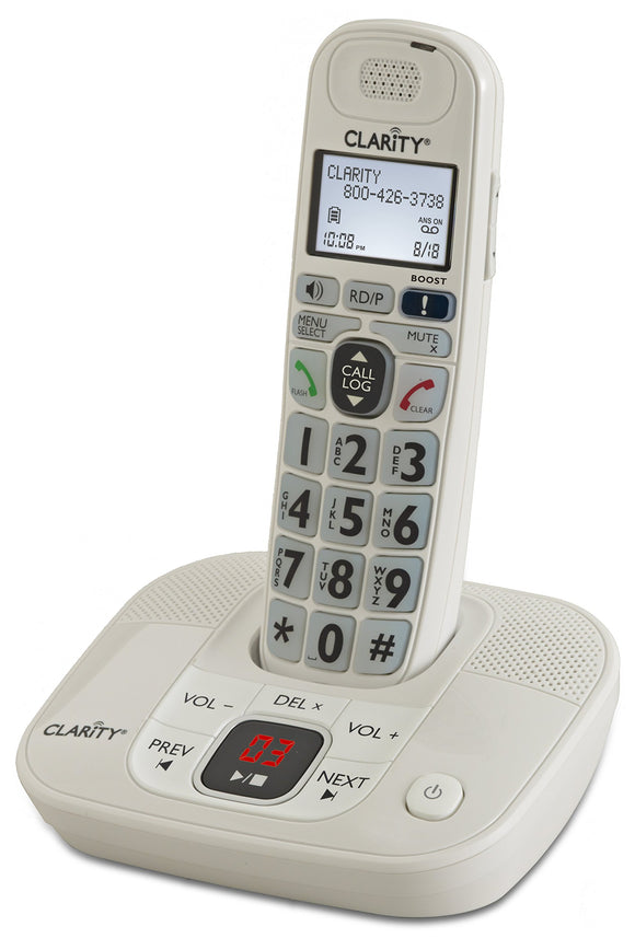 Clarity D714 DECT 6.0 Expandable Amplified Cordless Phone with Caller ID and Digital Answering System