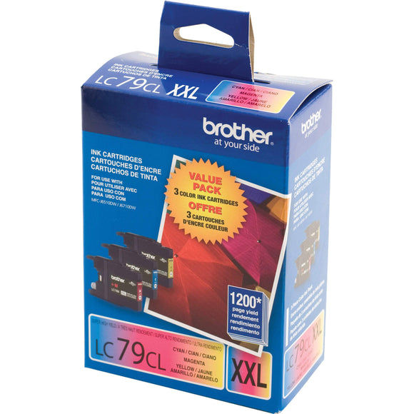 Brother LC793PKS CyanMagentaYellow Genuine Colour Ink Cartridge3-Pack