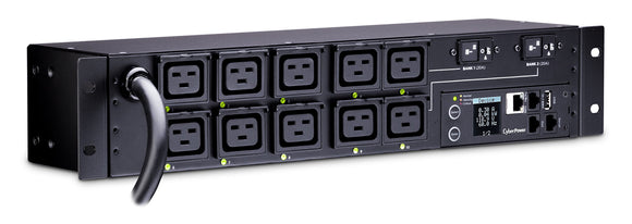 CyberPower PDU81009 Switched Metered-by-Outlet PDU, 200-240V/30A, 10 Outlets, 2U Rackmount