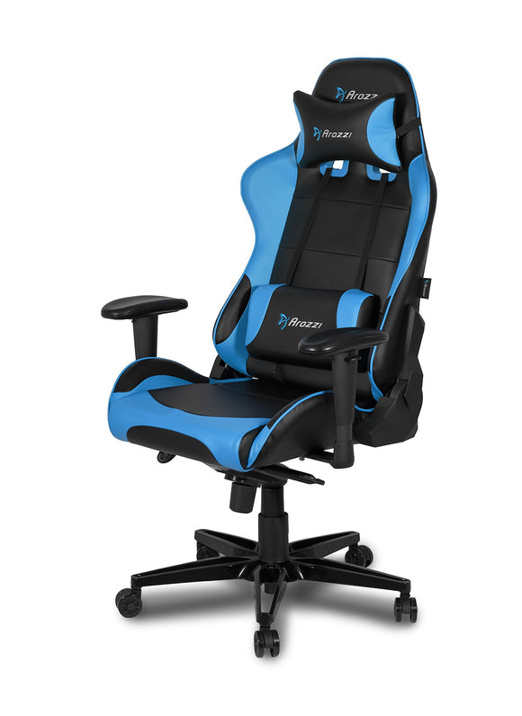AROZZI Verona-XLPLUS-Blue Verona XL+ Extra-Wide Premium Racing Style Gaming Chair with High Backrest, Blue