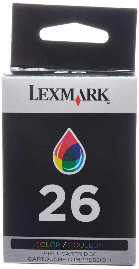 Lexmark No. 26 Tri-Color Ink Cartridge -Color -Inkjet -290 Page -1 Each -Retail