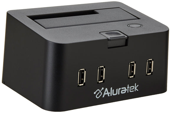 Aluratek AHDDS100F eSATA USB 2.0 2.5-Inch/3.5-Inch SATA Portable External Hard Drive Docking Enclosure Hub
