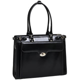 McKlein 94835 USA Winnetka 15" Leather Ladies' Laptop Briefcase Black