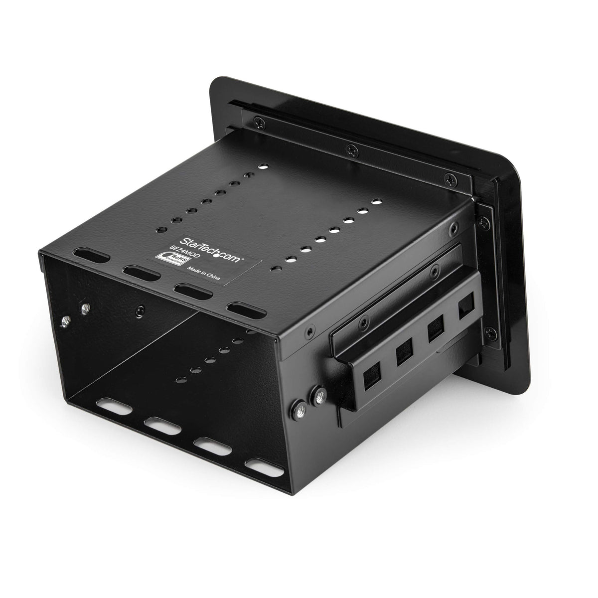 Single-Module Conference Table Connectivity Box - for Adding Power/Charging/AV/Laptop Docking Module (BEZ4MOD)