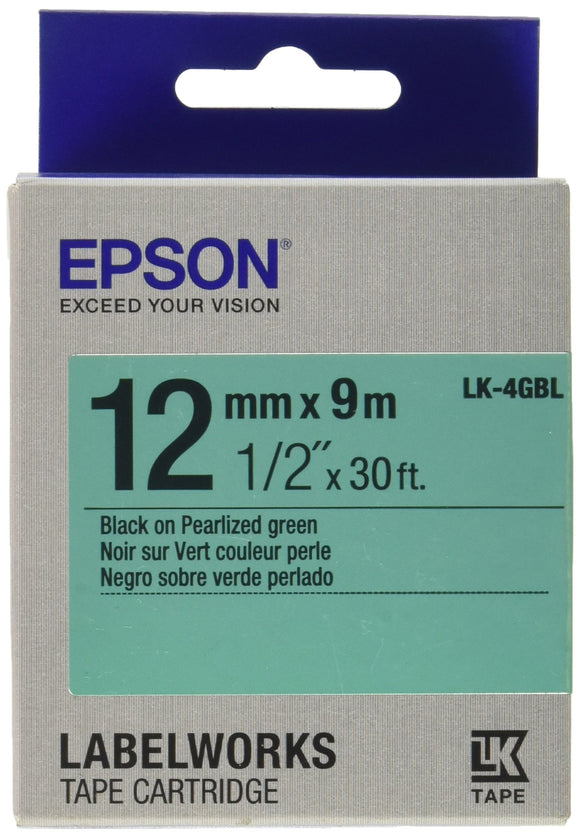 Epson 3G9779 Label Tape - Black/Green