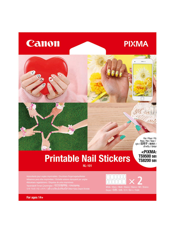 Canon NL-101 Printable Nail Stickers (2 Sheets/Pkg)