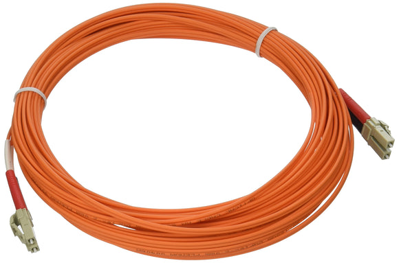10m Lc/Lc Plenum-Rated Duplex 50/125 Multimode Fiber Patch Cable - Orange