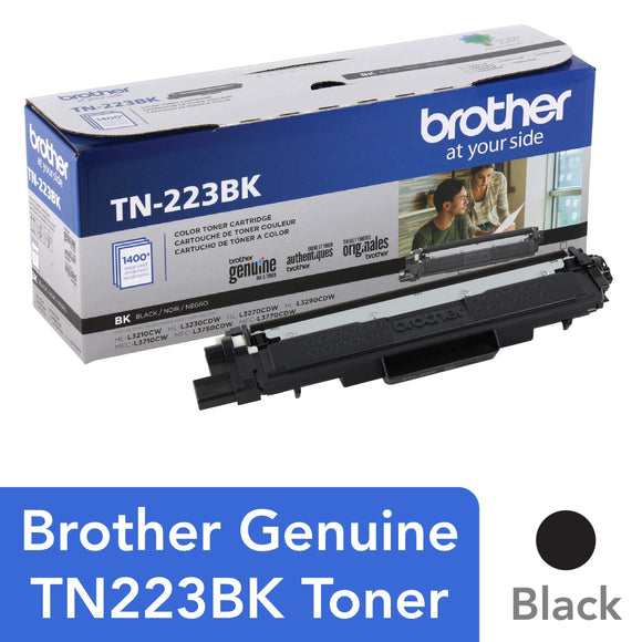 Brother TN223BK Laser Printer Toner, Black