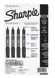 Sharpie Pro Permanent Marker, Fine Point, Black, 4-Count Marker