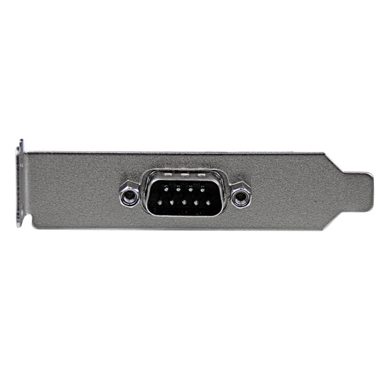 StarTech.com 9 Pin Serial Male to 10 Pin Motherboard Header LP Slot Plate - Serial Panel - DB-9 (M) to 10 pin IDC (F) - 9.1 in - Gray - PLATE9MLP