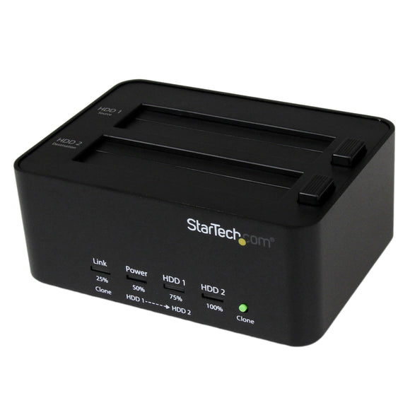StarTech.com Dual Bay USB 3.0 Duplicator and Eraser Dock for 2.5