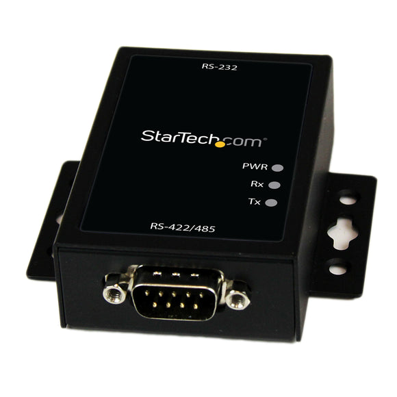 StarTech.com Industrial RS232 to RS422/485 Serial Port Converter with 15KV ESD Protection (IC232485S), Black