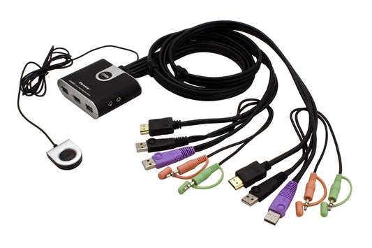 2-Port USB Hd Audio/Video Kvm Switch