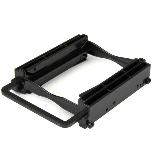 STARTECH Dual 2.5" SSD/HDD Mounting Bracket for 3.5" Drive Bay-Tool(BRACKET225PT), Black
