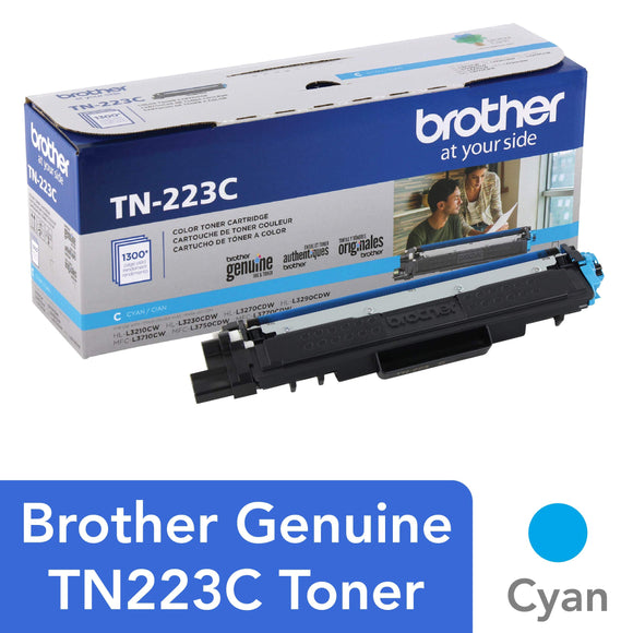 Brother TN223C Laser Printer Toner, Cyan