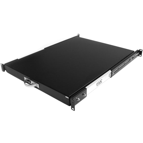 StarTech.com 1U Sliding Server Rack Mount Keyboard Shelf Tray - 55lbs - 22