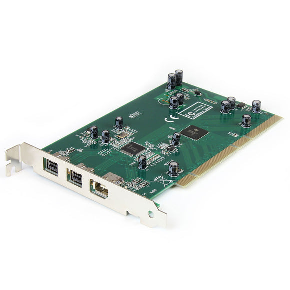 StarTech.com PCI1394B_3 3-Port 2b 1a PCI 1394b FireWire Adapter Card with DV Editing Kit