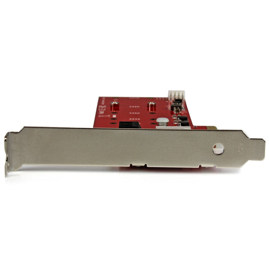 Startech.Com PEXM2SAT3422StarTech.Com 2x M.2 NGFF SSD RAID Controller Card Plus 2x SATA III Ports, PCIe