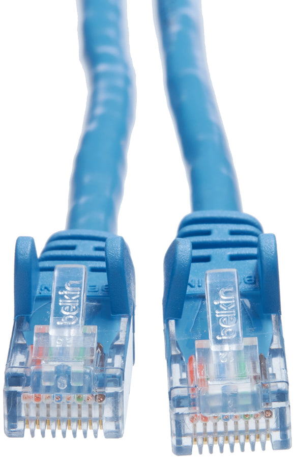 Belkin Snagless CAT5E Patch Cable * RJ45M/RJ45M; 50  Blue ( A3L791b50-BLU-S )
