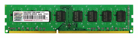TRANSCEND 2GB DDR3 1066 U-DIMM 2Rx8 (TS256MLK64V1U)