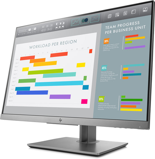 HP EliteDisplay E243i 24-Inch Screen LED-Lit Monitor (1FH49A8#ABA) Black and Silver