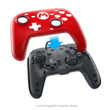PDP 500-069-NA-SM00 Nintendo Switch Faceoff Wired Pro Controller with 2 Super Mario Controller Faceplates