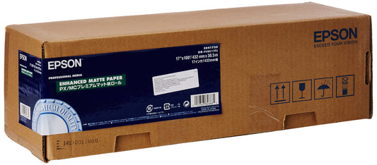 17in X 100ft Roll Enhanced Matte Paper for Photos 3in Core
