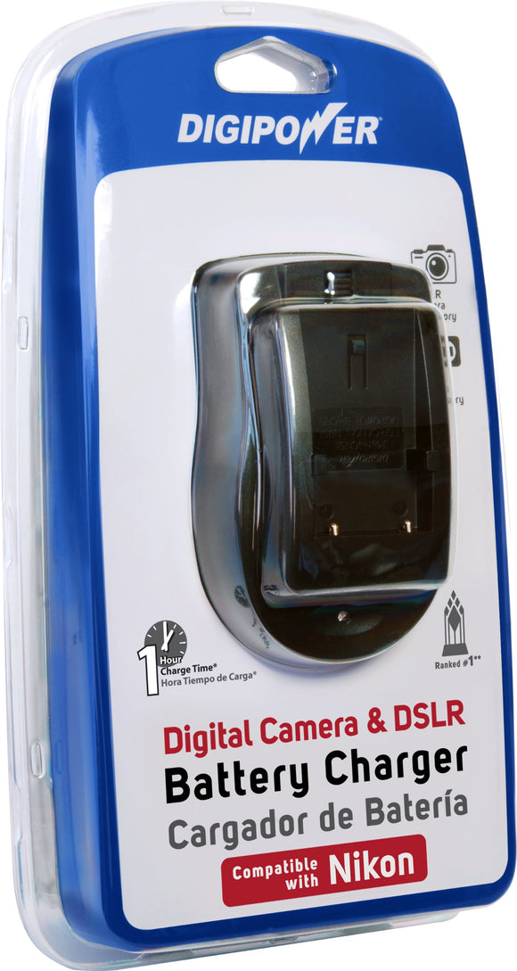 DigiPower QC-500NK Nikon Camera Battery Charger, Black