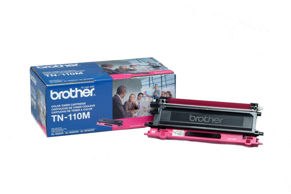 Brother TN110M Magenta Toner Cartridge Compatible with HL-4040CNHL-4070CDW Series - Retail Packaging