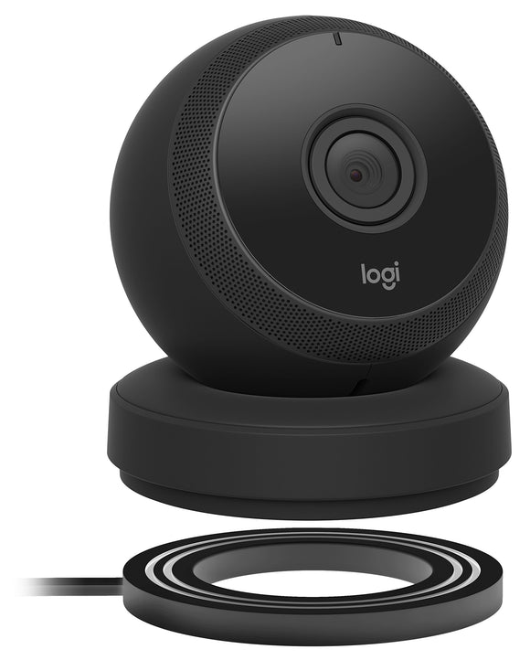 Refurbished Logi Circle Portable Wi-Fi Video Monitoring Camera with 2way Talk (Black)