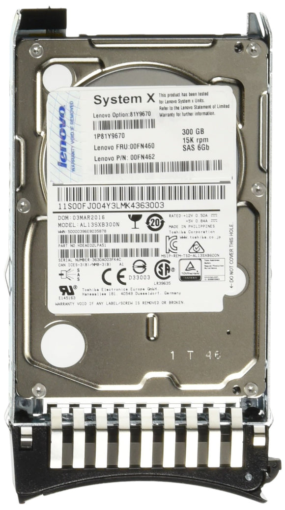 300gb 15k 6gbps SAS 2.5in Sff Hs HDD for IBM System X