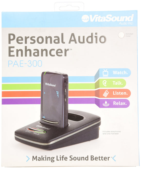 VitaSound PAE-300G, Personal Audio Enhancer Package, Charcoal Grey