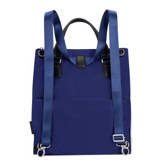 McKlein 18547 USA Sofia 3-in-1 Nylon Ladies' Convertible Backpack Tote Navy