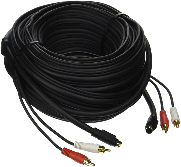 C2G 02325 Value Series S-Video + RCA Stereo Audio Cable, Black (50 Feet, 15.24 Meters)
