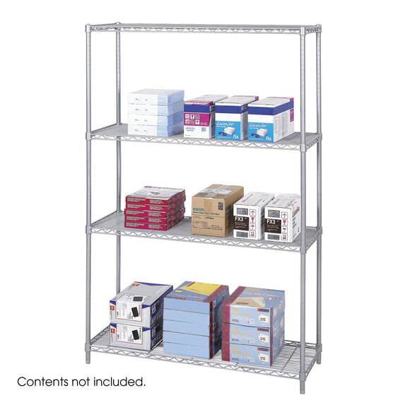Safco 5291Gr Gray Industrial Wire Shelving, 48 By 18-Inch