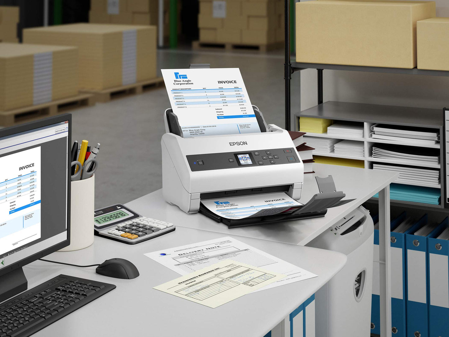 Epson Workforce DS-970 Sheetfed Scanner - 600 dpi Optical