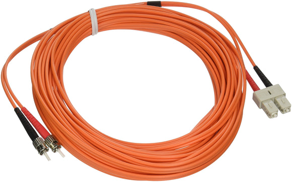 10m Duplex Fiber Mmf Sc/St M/M 50/125 Orange Patch Cable